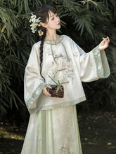Load image into Gallery viewer, Tang Dynasty ancient costume Hanfu green Mamian Skirt 丨 唐制若梦【2-Piece Set RF9320】