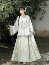Load image into Gallery viewer, Tang Dynasty ancient costume Hanfu green Mamian Skirt 丨 唐制若梦【2-Piece Set RF9320】