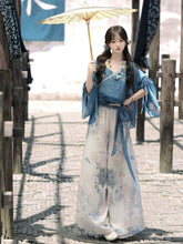 Load image into Gallery viewer, Asayama Zang Dark Blue Hanfu 丨 浅山藏【4-Piece Set RF9238】