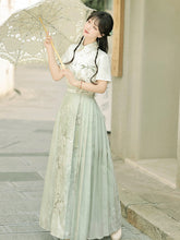 Load image into Gallery viewer, Green embroidered Hanfu 丨 寻夏【2-Piece Set RF9208】