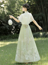 Load image into Gallery viewer, Green Hanfu with flower patterns 丨 绣球海【2-Piece Set RF9195】