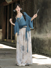 Load image into Gallery viewer, Asayama Zang Dark Blue Hanfu 丨 浅山藏【4-Piece Set RF9238】