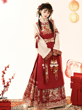 Load image into Gallery viewer, Traditional Chinese Red Hanfu 丨 宋制祥贺瑞【4-Piece Set RF9439】
