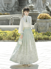Load image into Gallery viewer, Modern design green and gentle Chinese Hanfu 丨 汉朝与诗章【3-Piece Set RF8923】