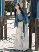 Load image into Gallery viewer, Asayama Zang Dark Blue Hanfu 丨 浅山藏【4-Piece Set RF9238】