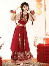 Load image into Gallery viewer, Traditional Chinese Red Hanfu 丨 宋制祥贺瑞【4-Piece Set RF9439】
