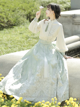Load image into Gallery viewer, Modern design green and gentle Chinese Hanfu 丨 汉朝与诗章【3-Piece Set RF8923】