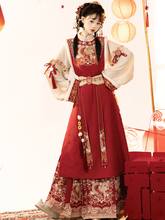 Load image into Gallery viewer, Traditional Chinese Red Hanfu 丨 宋制祥贺瑞【4-Piece Set RF9439】