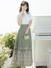 Load image into Gallery viewer, Green Hanfu 丨 山中书事【2-Piece Set RF9050】