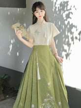 Load image into Gallery viewer, Overflowing Spring Charm: Green Hanfu 丨 衔花令【2-Piece Set RF9194】