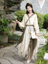 Load image into Gallery viewer, Green Chinese Hanfu 丨 晋制彩荷昭【3-Piece Set RF9235】