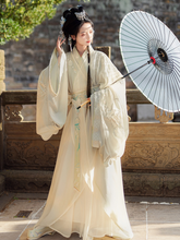 Load image into Gallery viewer, Green ancient costume Hanfu 丨 霁月兰【5-Piece Set RF9054】