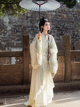 Load image into Gallery viewer, Green ancient costume Hanfu 丨 霁月兰【5-Piece Set RF9054】