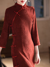 Load image into Gallery viewer, Chaziyanhong Cheongsam Red Qipao 丨 姹紫嫣红【YG2493】
