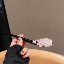 Load image into Gallery viewer, Pink flowers | Ebony hairpin (粉色花朵)FX1976