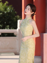 Load image into Gallery viewer, Muchenzulv Cheongsam Green Qipao 丨 暮晨竹绿【YG2353】