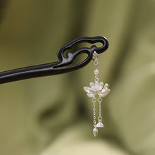 Load image into Gallery viewer, Lian Hua | Ebony hairpin (莲花)FX0769