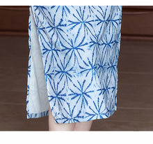 Load image into Gallery viewer, Elegant Blue Charm: New Chinese Style Cheongsam with National Flavor【YG2626】