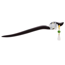 Load image into Gallery viewer, Double sided lotus flower | Ebony hairpin (双面莲花)FX0919