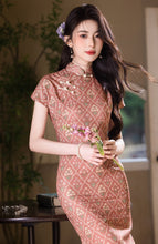 Load image into Gallery viewer, Graceful Chinese Style: Modified Cheongsam【YG2640】