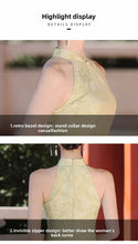 Load image into Gallery viewer, Muchenzulv Cheongsam Green Qipao 丨 暮晨竹绿【YG2353】