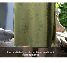 Load image into Gallery viewer, Zhulvcongcong Cheongsam Green Qipao 丨 竹绿葱葱【YG2628】