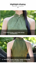 Load image into Gallery viewer, Zhulvcongcong Cheongsam Green Qipao 丨 竹绿葱葱【YG2628】
