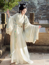 Load image into Gallery viewer, Green ancient costume Hanfu  丨 霁月兰【5-Piece Set RF9054】

