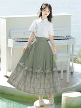 Load image into Gallery viewer, Green Hanfu 丨 山中书事【2-Piece Set RF9050】
