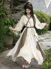 Load image into Gallery viewer, Green Chinese Hanfu 丨 晋制彩荷昭【3-Piece Set RF9235】
