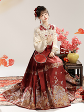 Load image into Gallery viewer, Antique Hanfu Red Style  ▏ Fengming Song [3-Piece Set RF9336]
