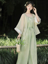 Load image into Gallery viewer, Containing dew lily Green Hanfu 丨 含露百合【3-Piece Set RF9211】
