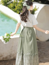 Load image into Gallery viewer, Green Hanfu 丨 山中书事【2-Piece Set RF9050】
