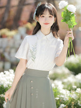 Load image into Gallery viewer, Green Hanfu 丨 山中书事【2-Piece Set RF9050】
