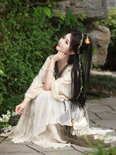 Load image into Gallery viewer, Green Chinese Hanfu 丨 晋制彩荷昭【3-Piece Set RF9235】

