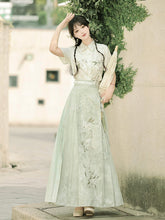 Load image into Gallery viewer, Green embroidered Hanfu 丨 寻夏【2-Piece Set RF9208】
