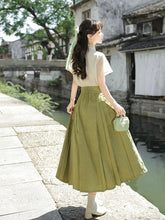 Load image into Gallery viewer, Overflowing Spring Charm: Green Hanfu 丨 衔花令【2-Piece Set RF9194】
