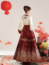 Load image into Gallery viewer, Antique Hanfu Red Style  ▏ Fengming Song [3-Piece Set RF9336]
