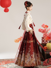 Load image into Gallery viewer, Antique Hanfu Red Style  ▏ Fengming Song [3-Piece Set RF9336]
