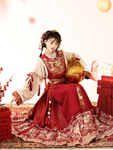 Load image into Gallery viewer, Traditional Chinese Red Hanfu 丨 宋制祥贺瑞【4-Piece Set RF9439】
