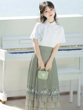 Load image into Gallery viewer, Green Hanfu 丨 山中书事【2-Piece Set RF9050】
