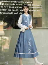 Load image into Gallery viewer, Youlan Snow Baby Blue Hanfu 丨 幽兰雪【3-Piece Set RF9419】
