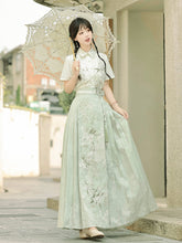 Load image into Gallery viewer, Green embroidered Hanfu 丨 寻夏【2-Piece Set RF9208】
