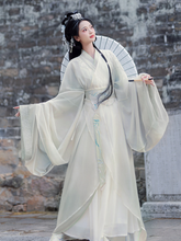 Load image into Gallery viewer, Green ancient costume Hanfu  丨 霁月兰【5-Piece Set RF9054】
