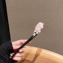 Load image into Gallery viewer, Pink flowers  |  Ebony hairpin （粉色花朵）FX1976
