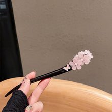 Load image into Gallery viewer, Pearl Jade Flower  |  Ebony hairpin（珠玉花朵）FX0920
