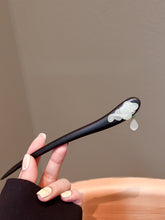 Load image into Gallery viewer, Ru Yi  |  Ebony hairpin（如意）FX0929
