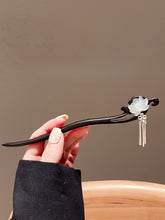 Load image into Gallery viewer, Lian Hua  |  Ebony hairpin （莲花）FX0769

