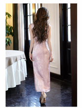 Load image into Gallery viewer, Classic qipao dress - pink sexy cheongsam | RainbowFlowers【YG2751】
