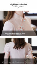 Load image into Gallery viewer, Classic design qipao dress - pink side-cut cheongsam | Flowers on the Rainbow【YG2824】
